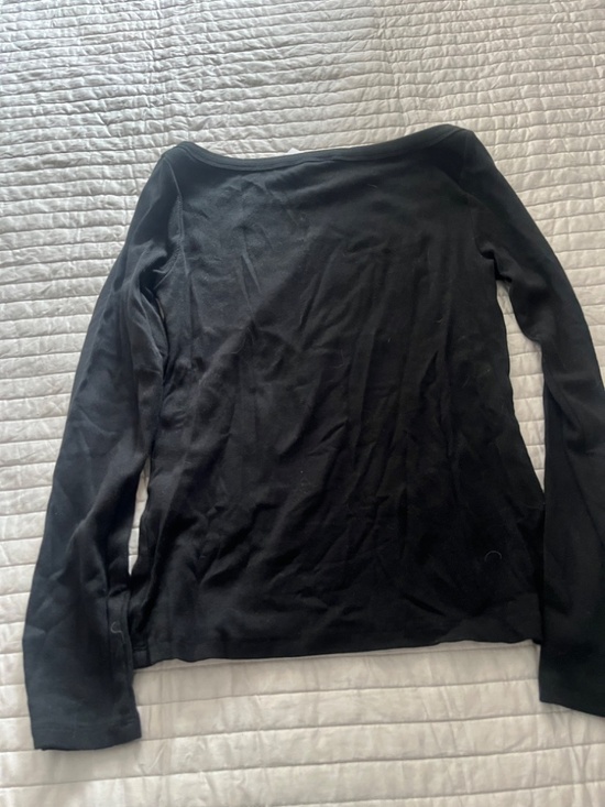 Banana Republic Factory Ribbed Boatneck long sleeve top S NWT - Picture 4 of 5